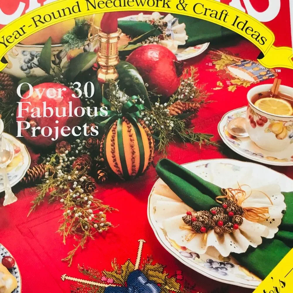 Christmas Year Round Needlework & Craft Ideas Collector's Premier Issue 1990